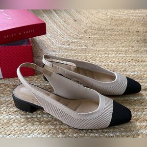 NEW Kelly & Katie Two-Tone Slingback Flats